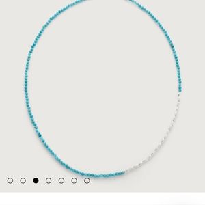 Monica Vinader Mini Nugget Gemstone Beaded Necklace